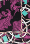 Noble Paisley 90x90 - multi berry