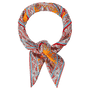 Mirror Paisley 90x90  - tangeringe/red