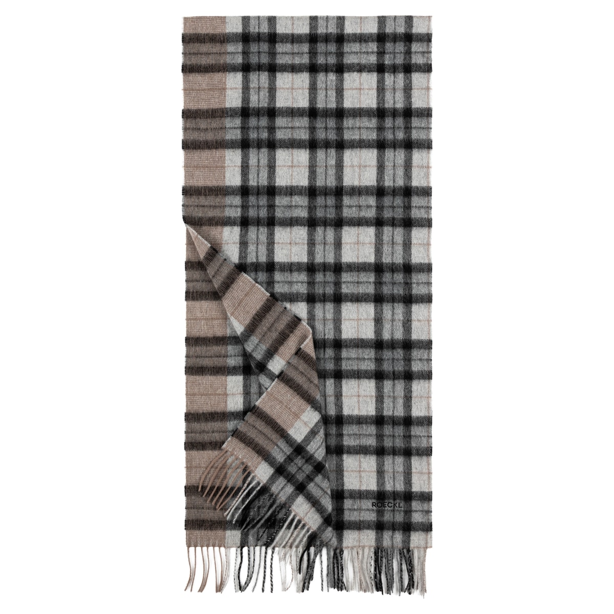 Stripe Tartan 40x180 - black/grey