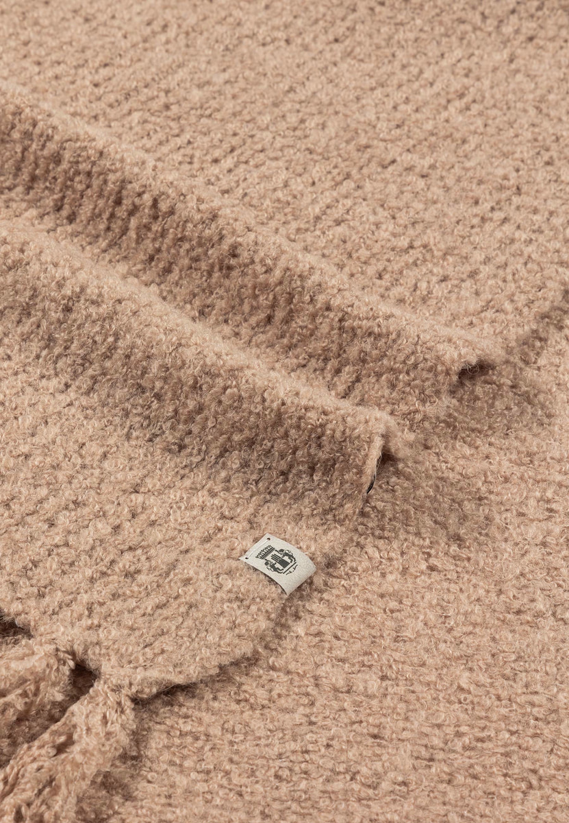 Classic Bouclé Schal 35x180 - camel