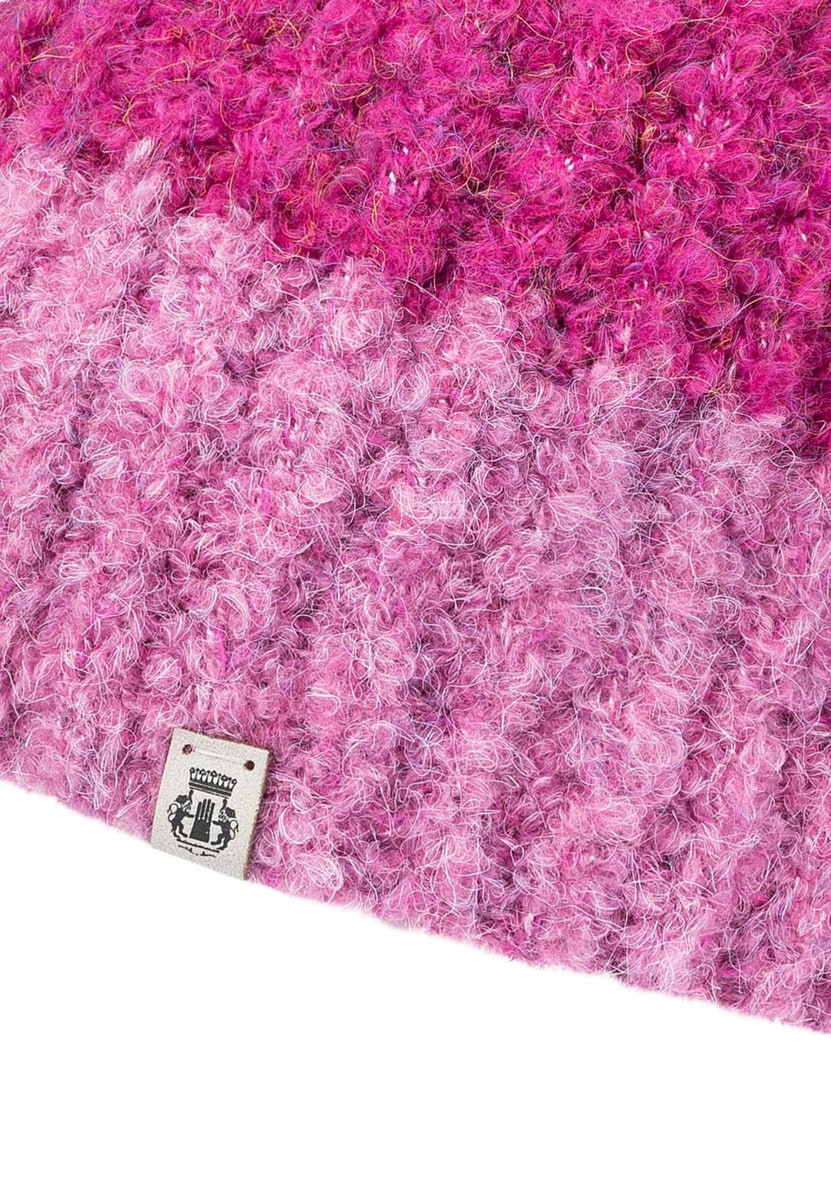 Cosy Bouclé New Mütze - multi raspberry