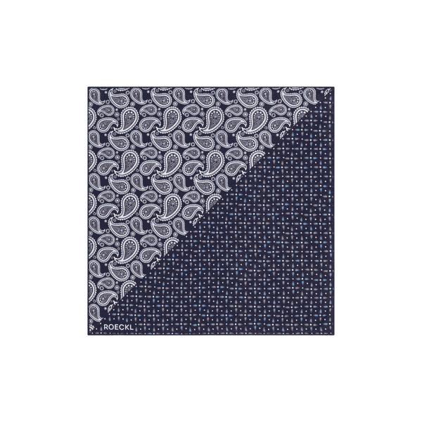 Gentleman´s Poket Square 30x30  - multi navy