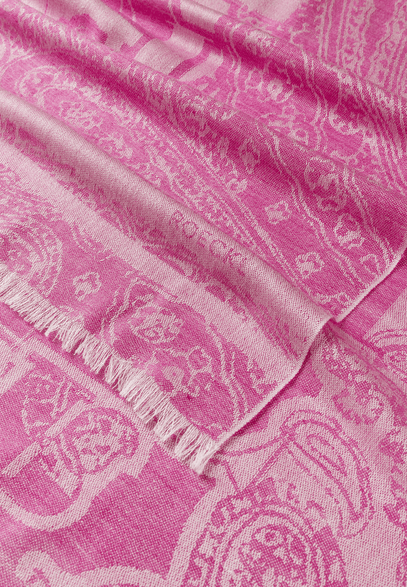 Logo Paisley 70x180 - hot pink
