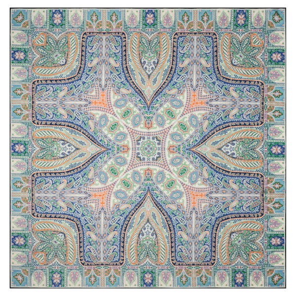 Winter Alhambra Paisley 140x140 - multi navy