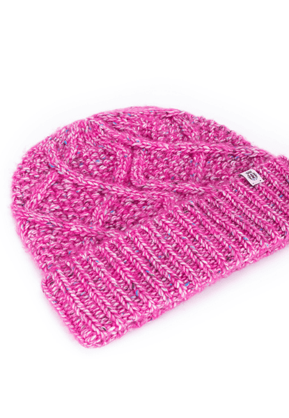 Winter Tweed Mütze - magenta