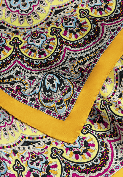 Young Paisley 53 x 53 - black/orange