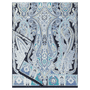 Harfen Paisley 70x170  - iceblue/navy