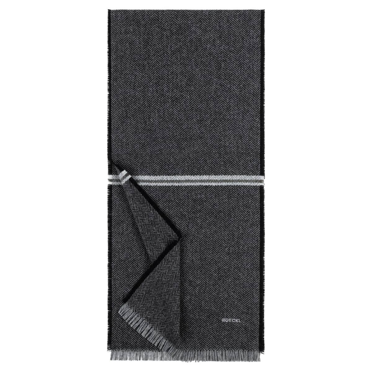Woven Heringbone 40x180 - multi black