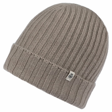 Business Cashmere Muetze mit Umschlag - mink