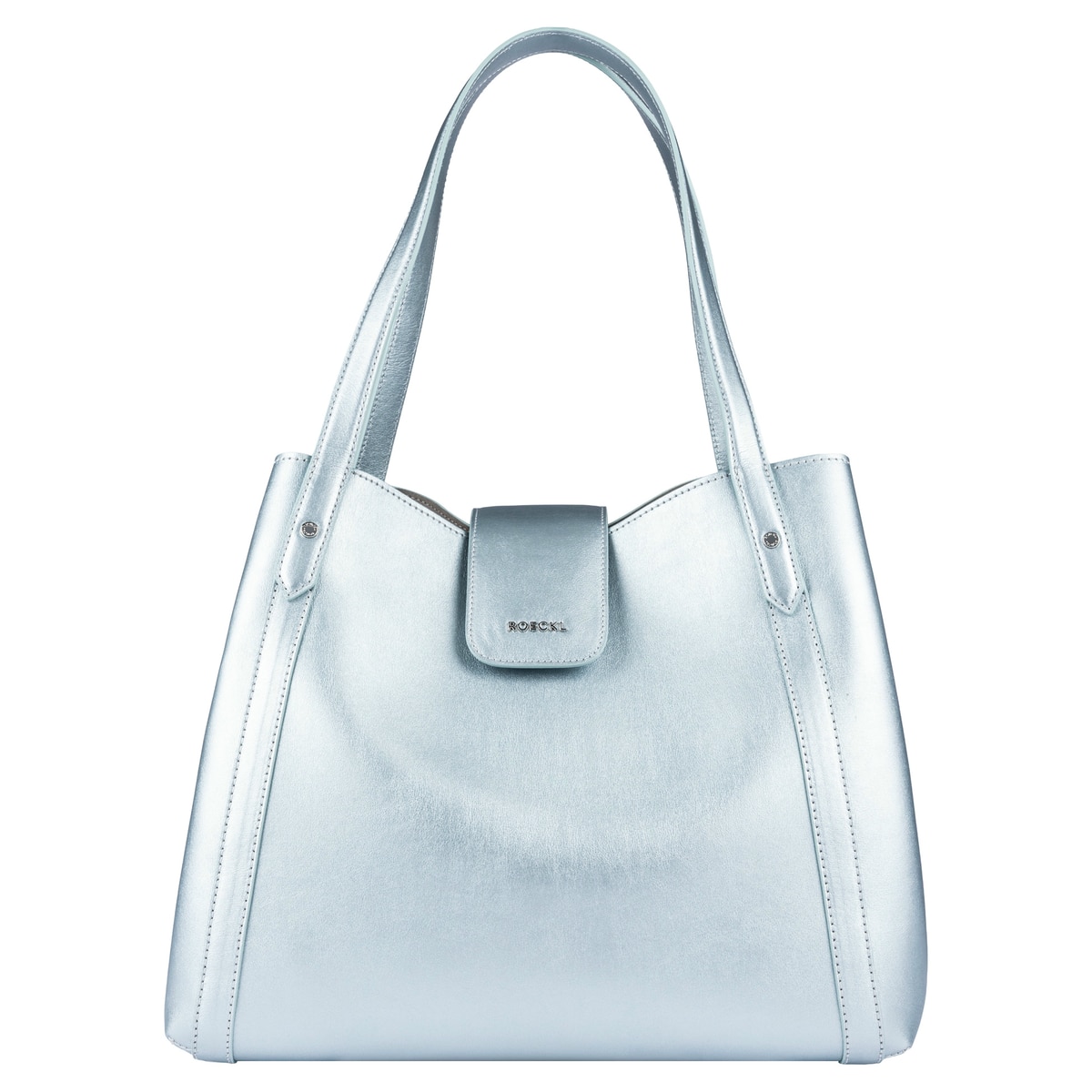 Florence Shopper metallic medium - silver