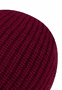 Pure Cashmere Umschlagmuetze - burgundy