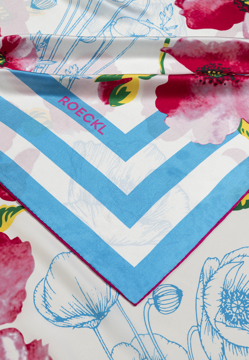 Poppy Rush 130x130  - turquoise/pink