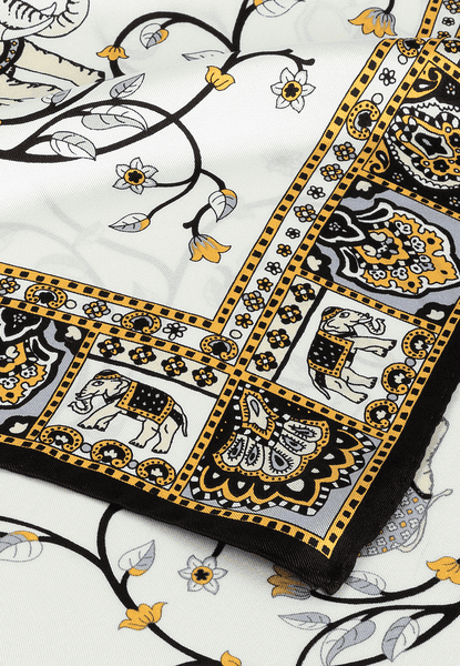 Elephant Garden 53x53 - white/black