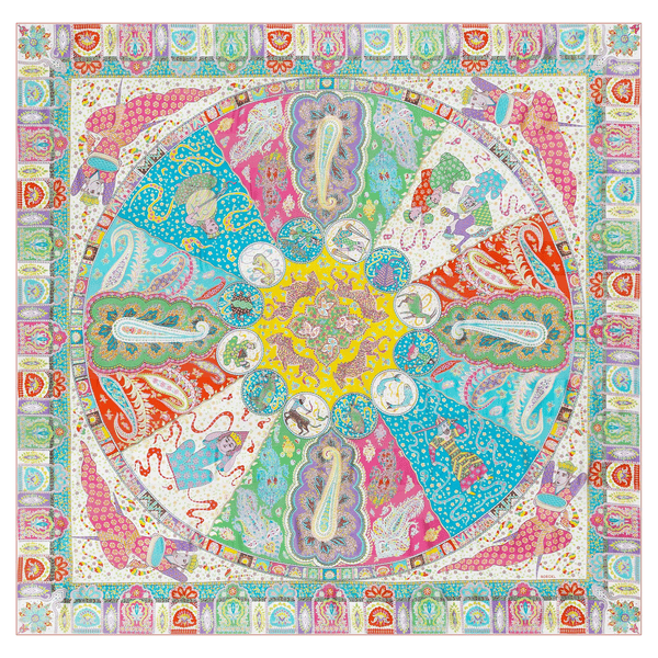 Persisches Horoskop 140x140 - multi orange