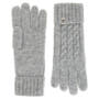 Cabled Charm Strickhandschuhe  - flanell