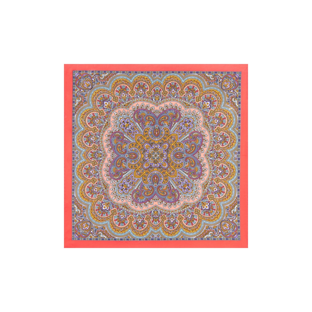 Young Paisley 53 x 53 - multi flamingo