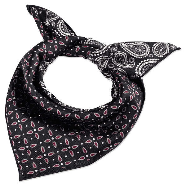 Gentleman´s Poket Square 30x30  - multi black
