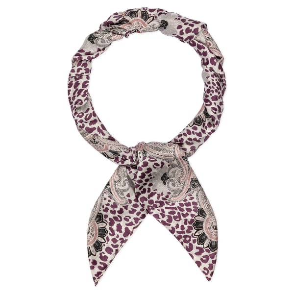 Animal Paisley 140x140  - multi wine