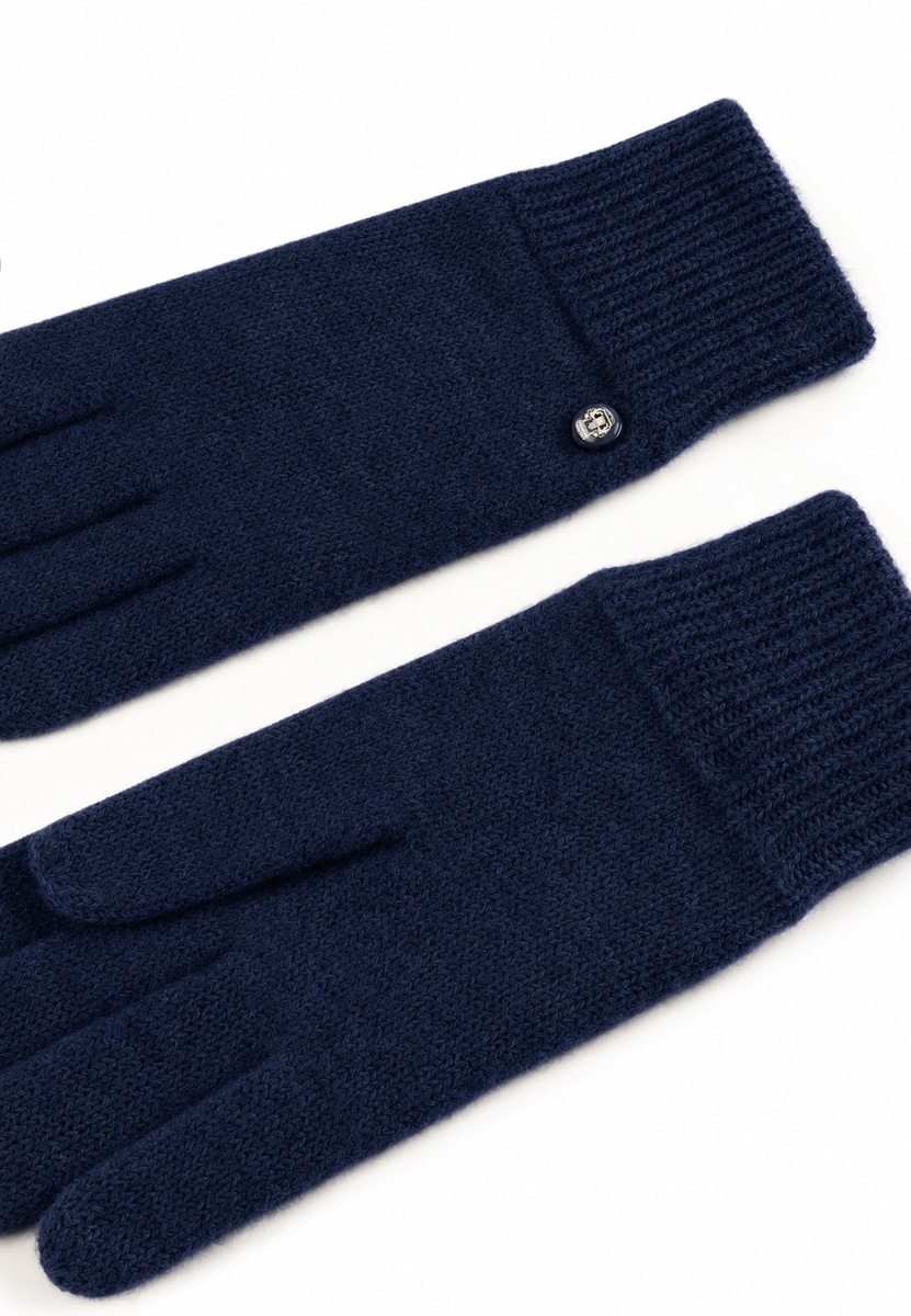 Walkhandschuh mit Kaschmir - navy