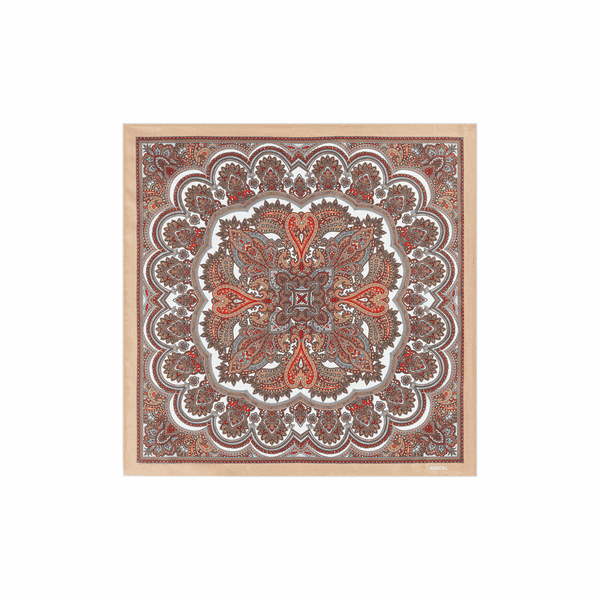 Fine Paisley 53x53  - multi beige