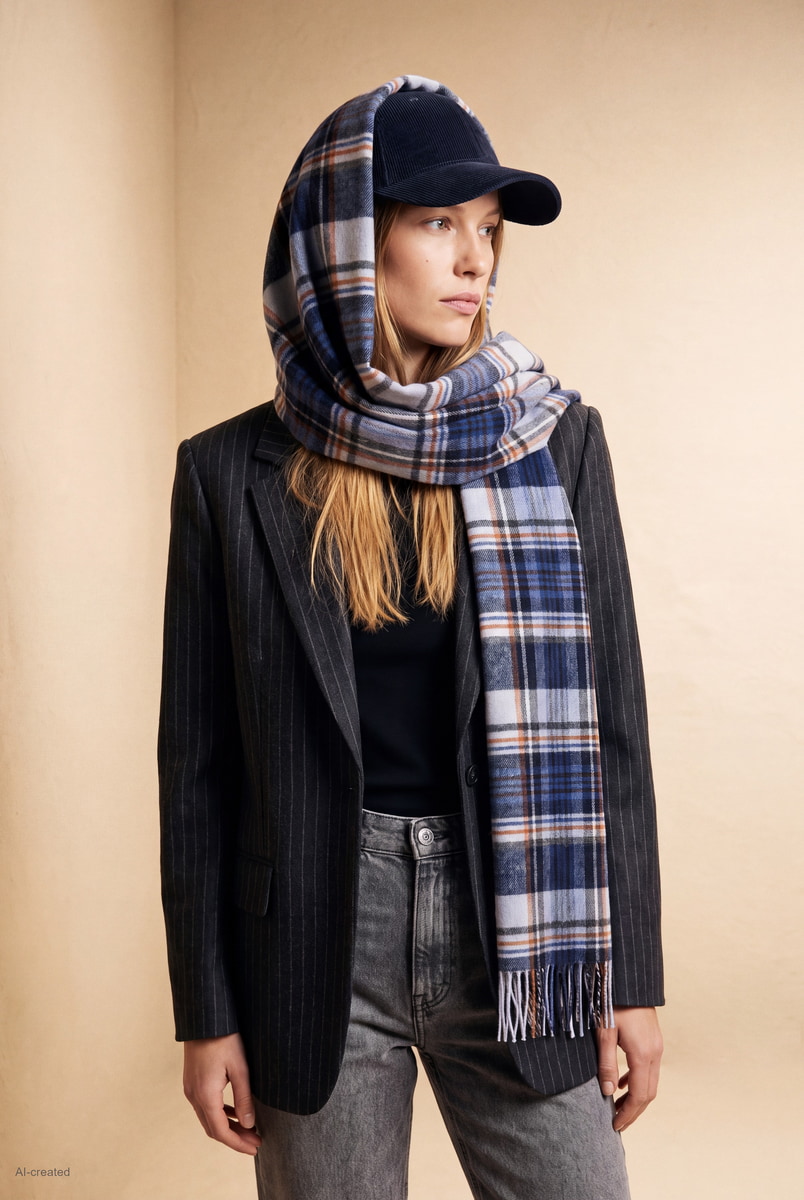 Scottish Tartan Women 30x180 - multi blue