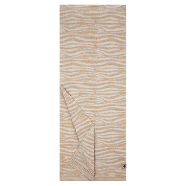 Animal Stripes Schal 35x170 - white/beige