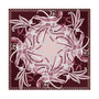 Delia 86x86  - navy/wine
