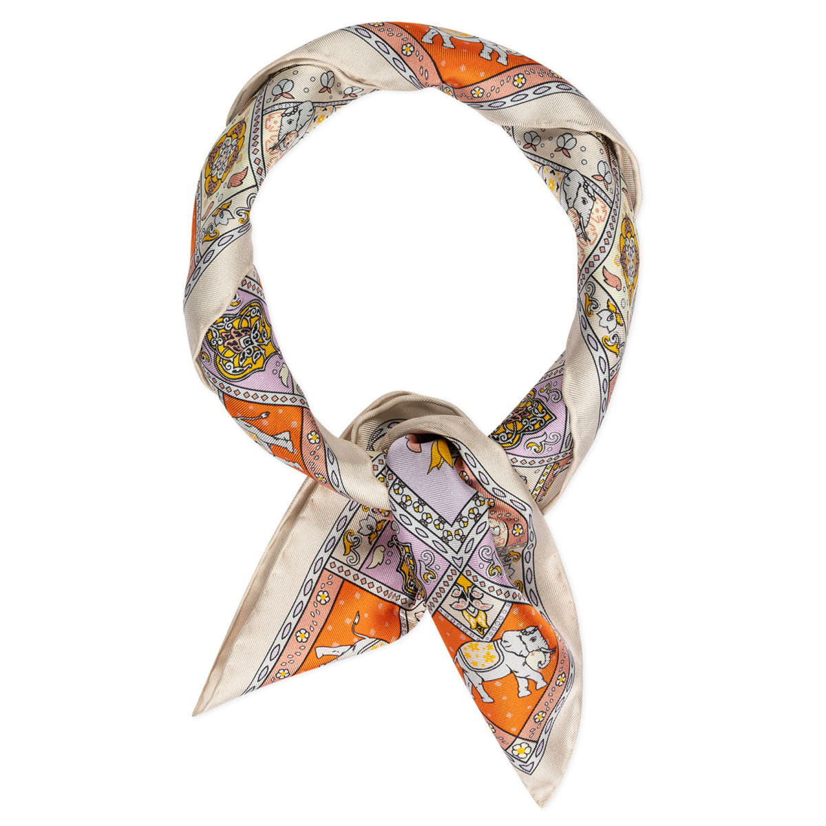 Lucky Elephant 53x53  - multi natural