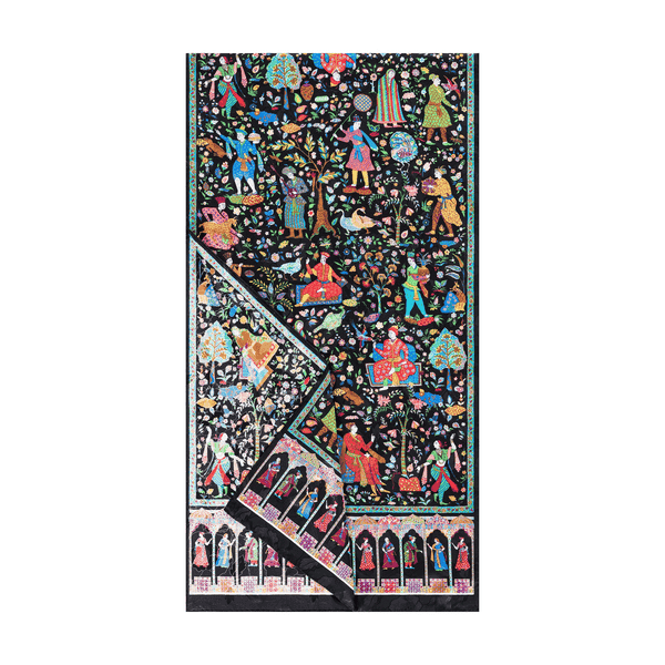 Aegyptische Leute 45x170 - black jewel