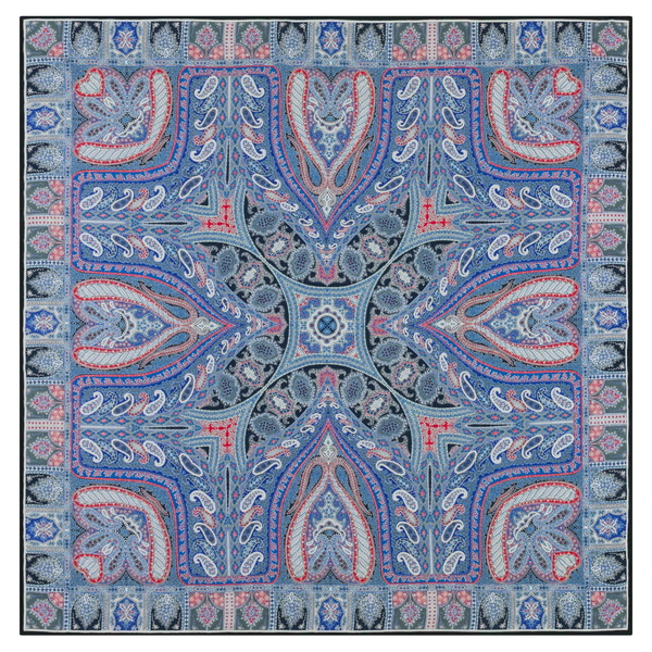 Winter Alhambra Paisley 140x140 - multi indigo