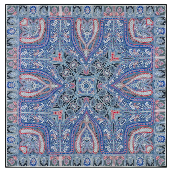 Winter Alhambra Paisley 140x140 - multi indigo