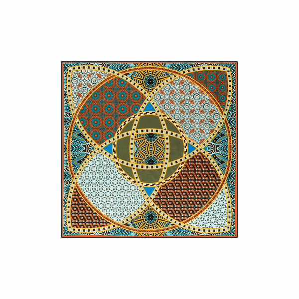 Kaleidoskope 53x53 - multi green