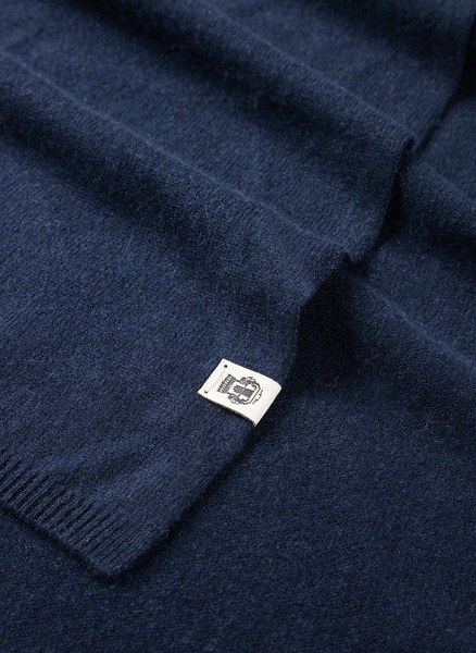 Pure Cashmere Schal - navy