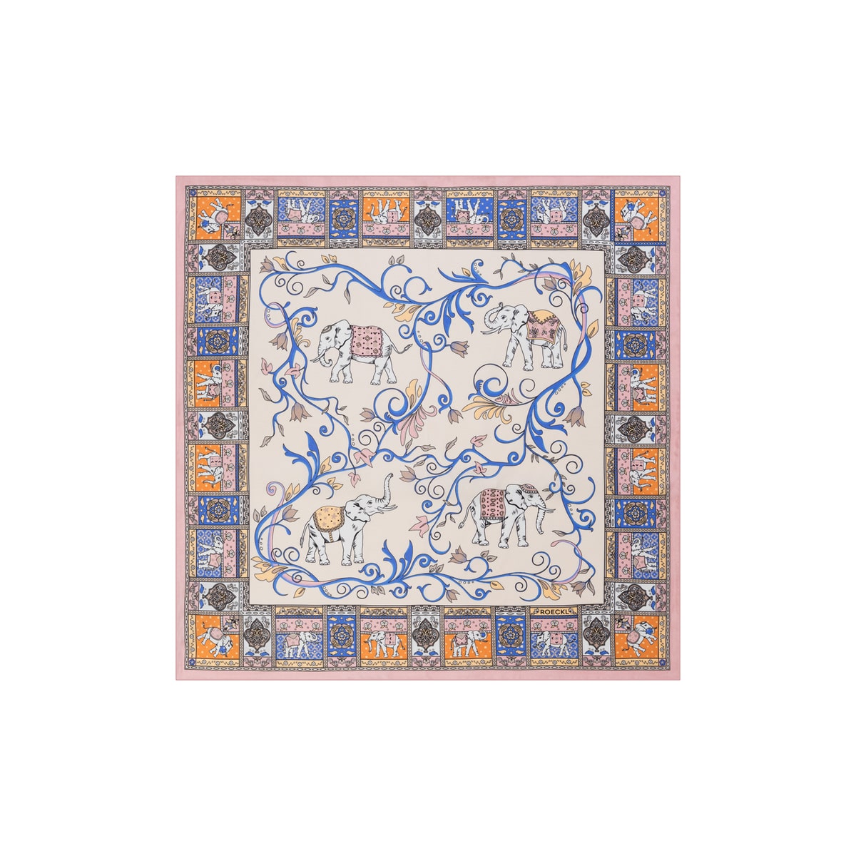 Lucky Elephant 53x53  - multi pastel