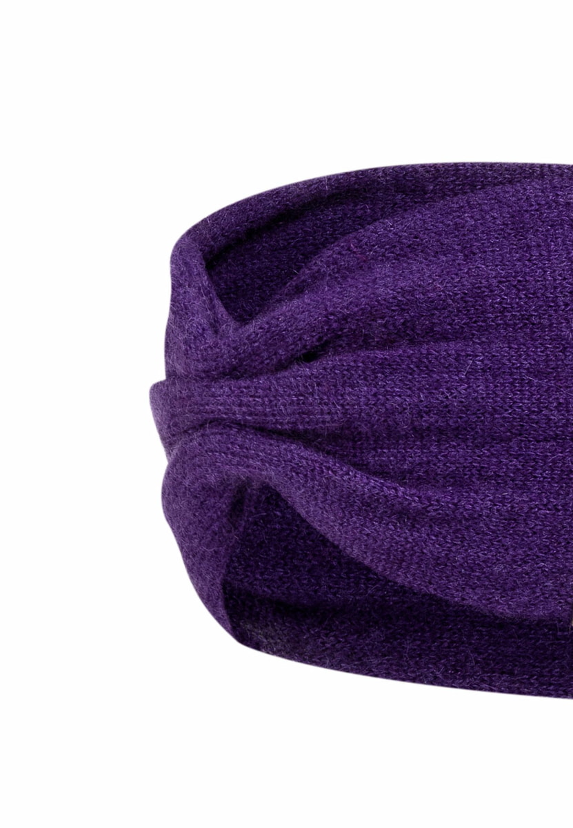 Pure Cashmere Stirnband - violet
