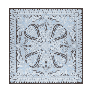 Flourishing Paisley 90x90 - multi natural