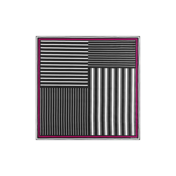 Coloured Stripes 53x53 - black