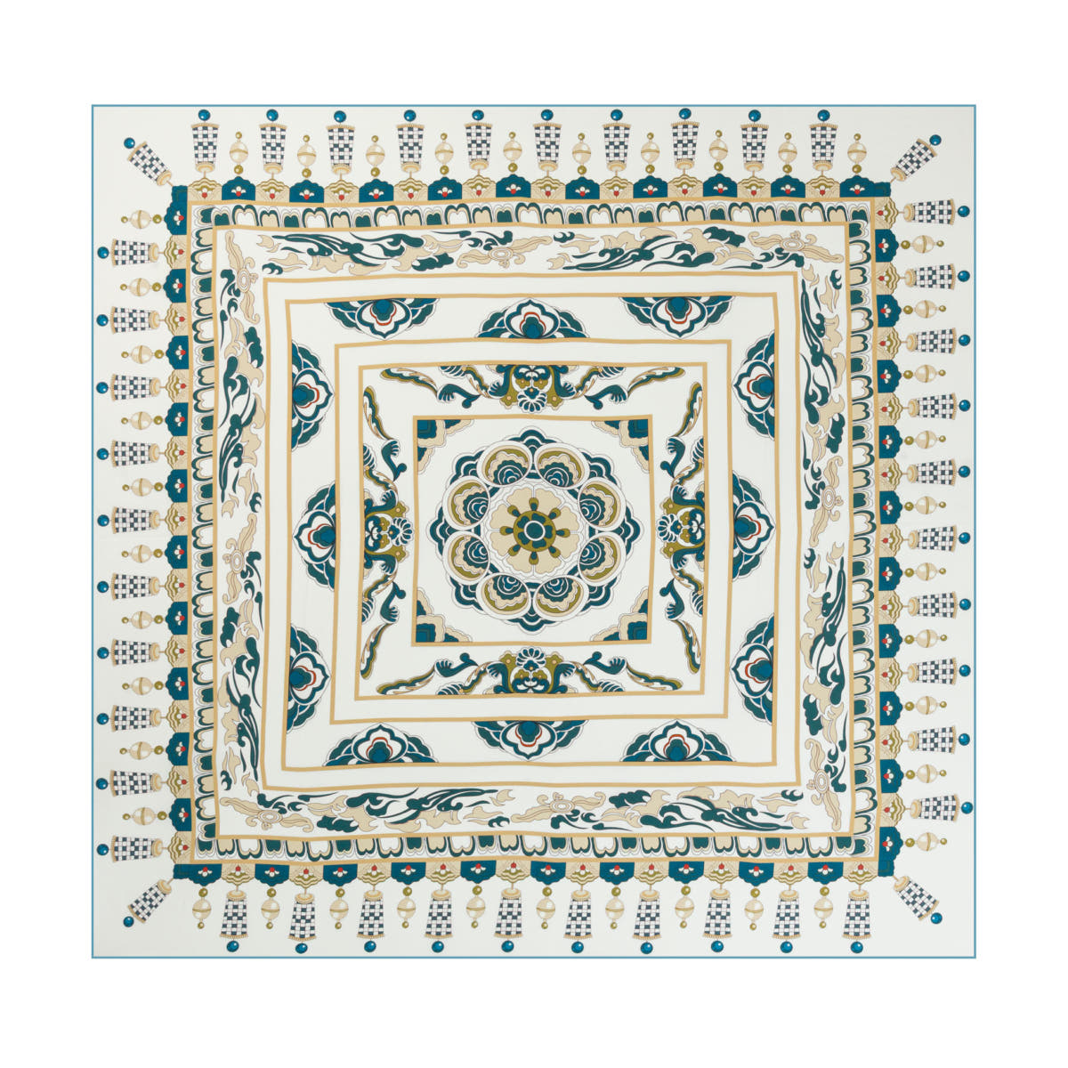 Desiree 105x105 - aqua/petrol