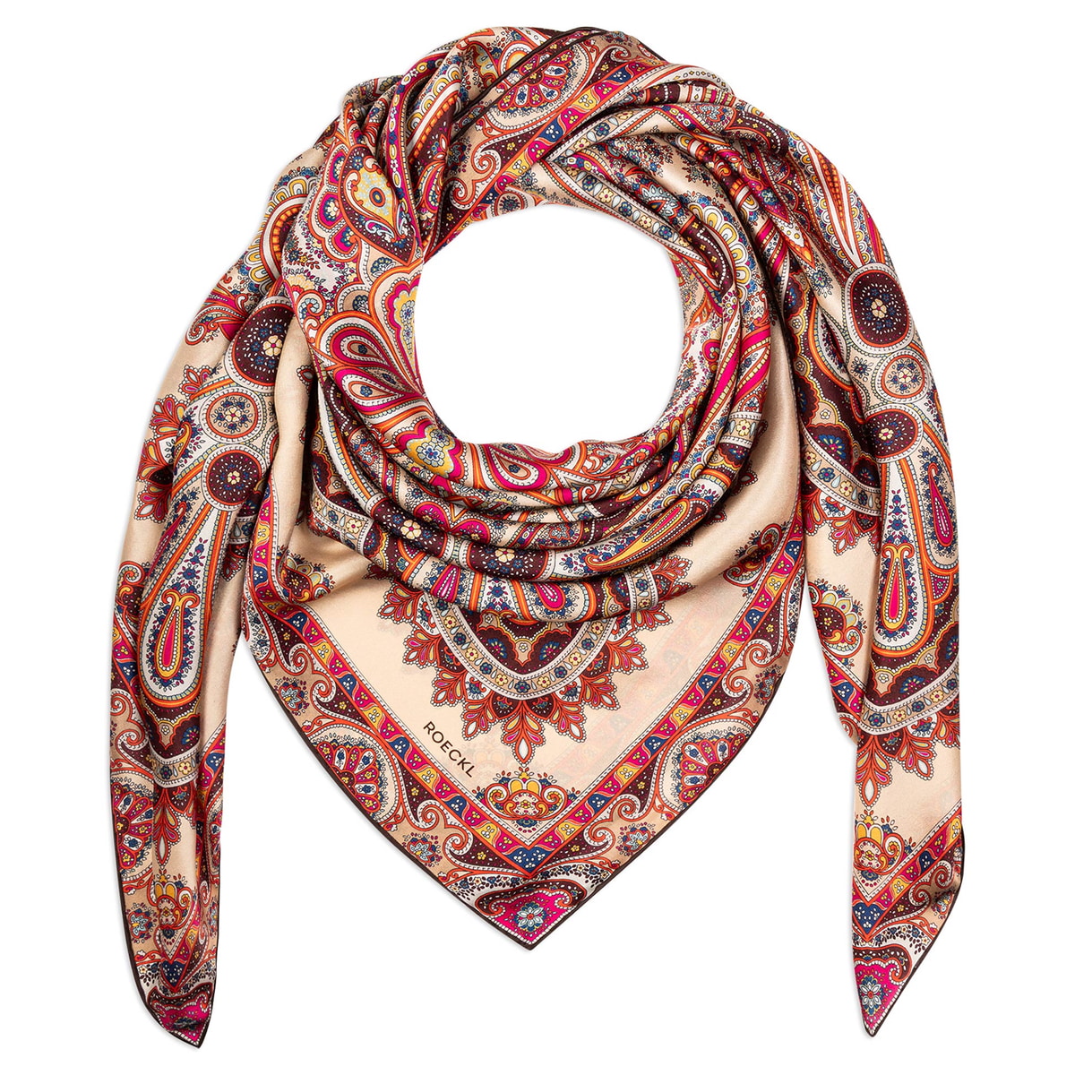 Aesthetic Paisley 140x140 - multi red