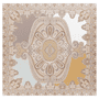 Colorblocking Ornament 140x140 - multi creme
