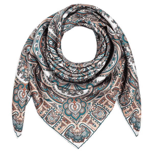 Paisley Star 90x90 - multi natural