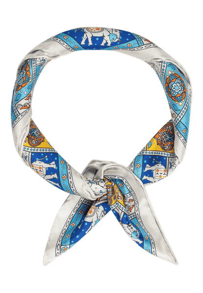 Lucky Elephant 53x53  - multi blue