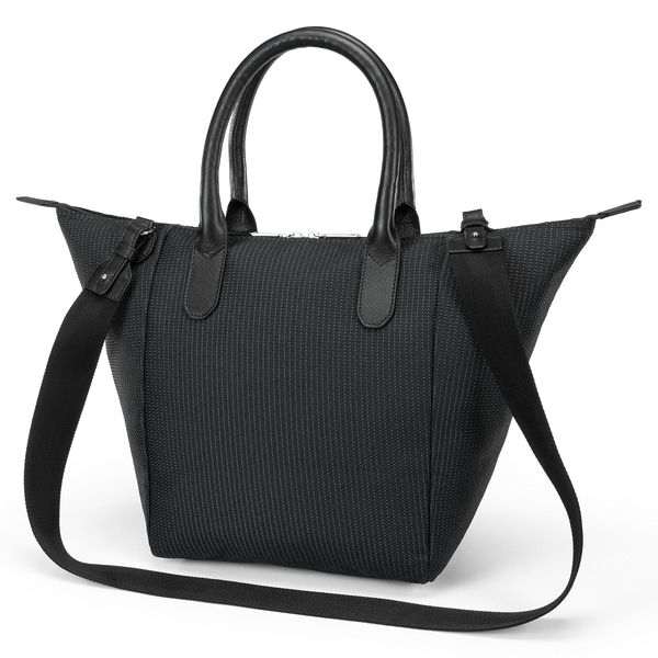 Bottle Shopping Bag M - black/silver