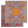 Mirror Paisley 90x90  - tangeringe/red