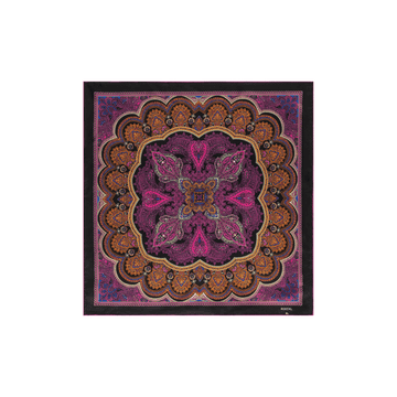 Fine Paisley 53x53 - multi pink