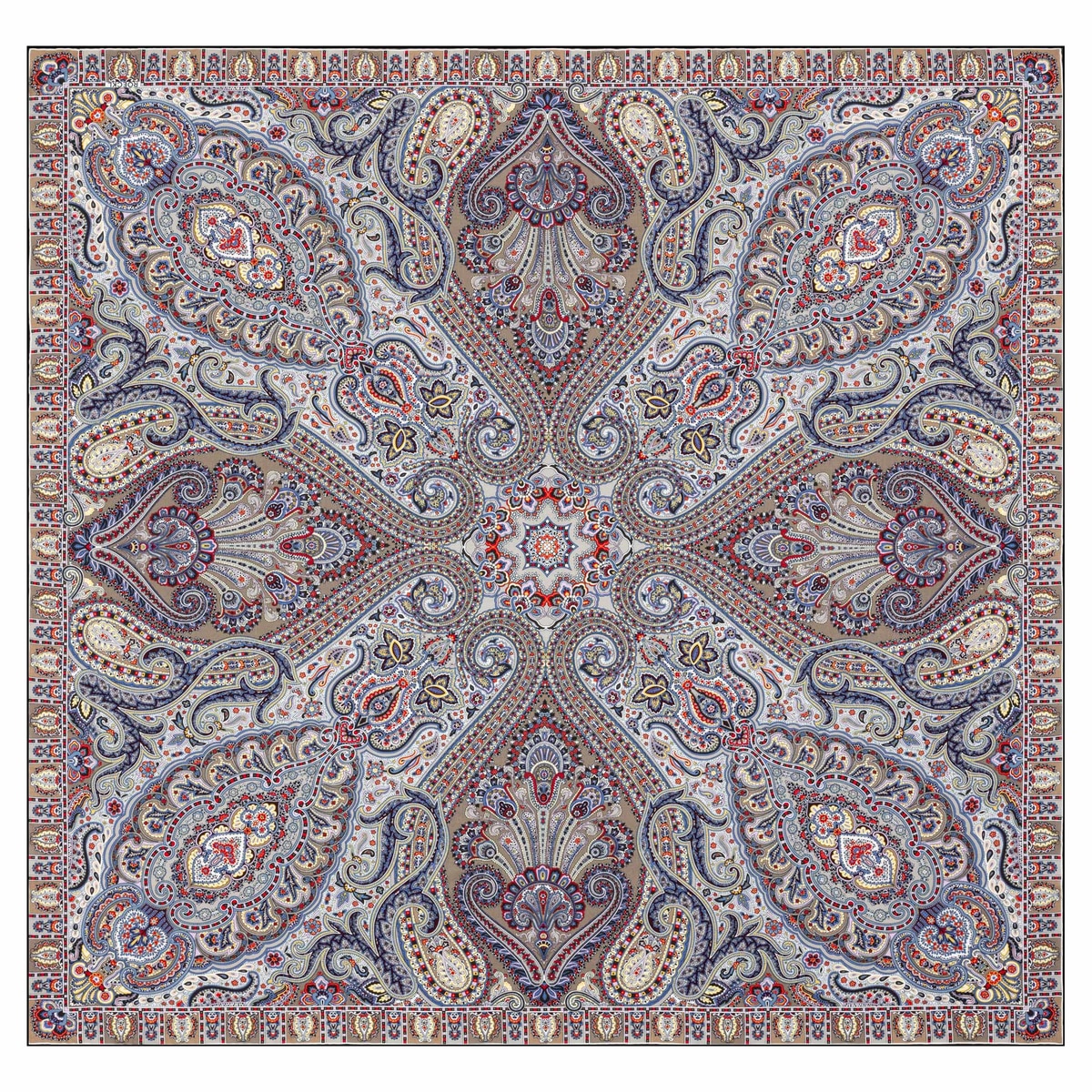 Paisley Glow 140x140 - multi dove
