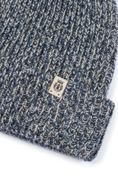 Mouliné Rib Mütze - multi blue