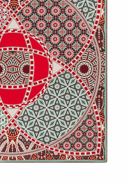 Kaleidoskope 53x53 - multi red