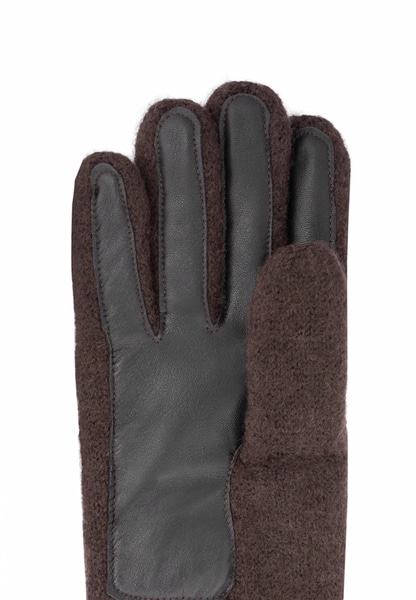 Walkhandschuhe Lederinnenhand - mocca