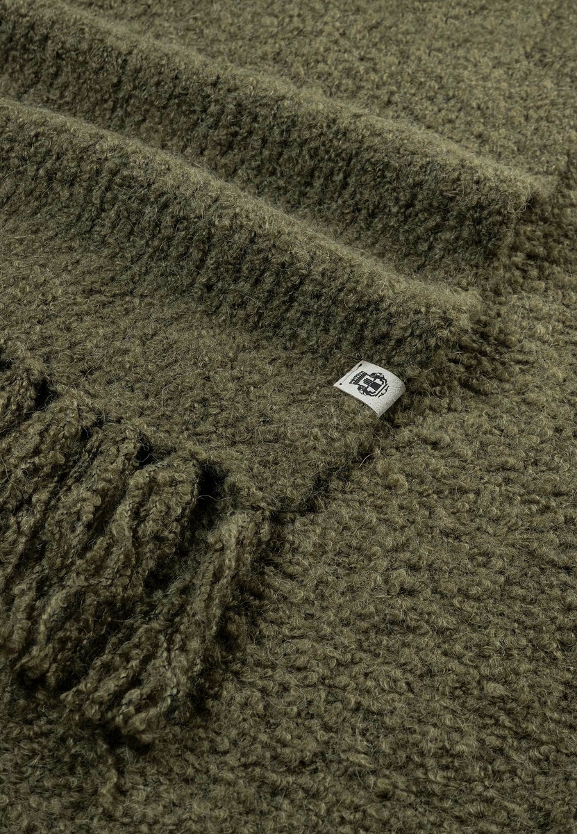 Classic Bouclé Schal 35x180  - moss